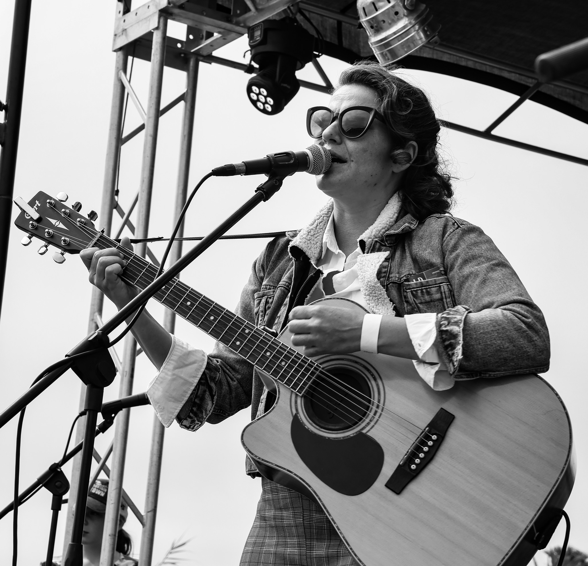 Soundcheck before a gig